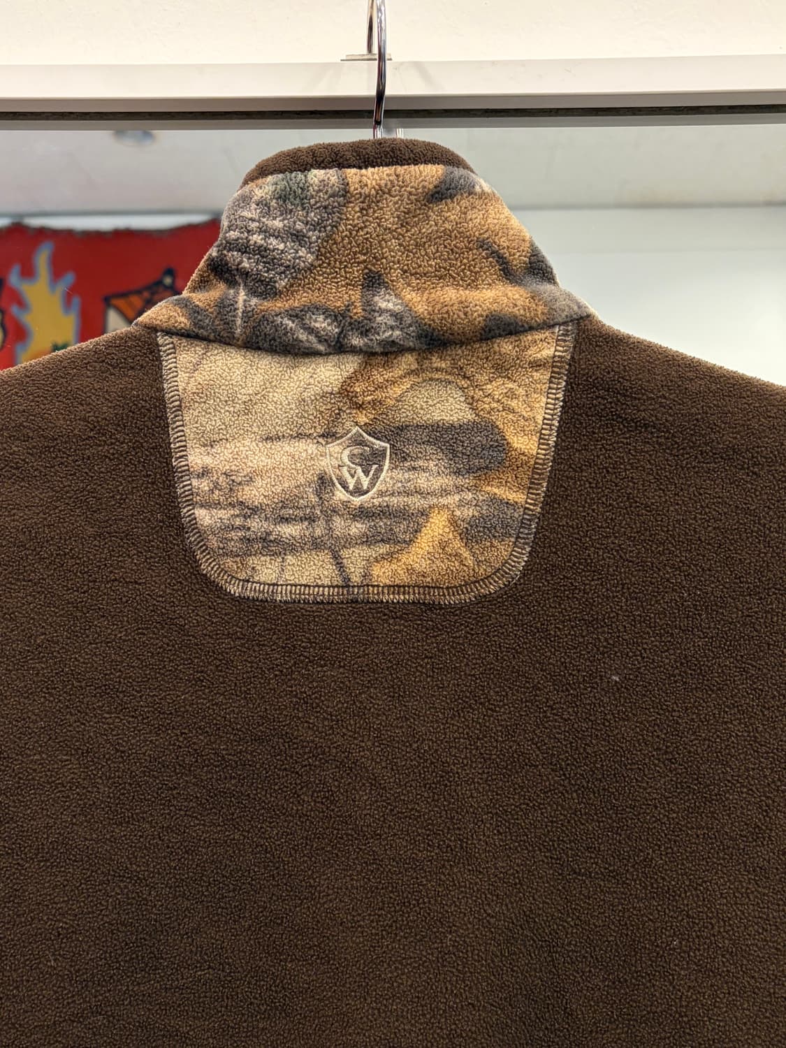 Game Winner 빈티지 리얼트리 하프넥 쿼터 집업 플리스 상품이미지5