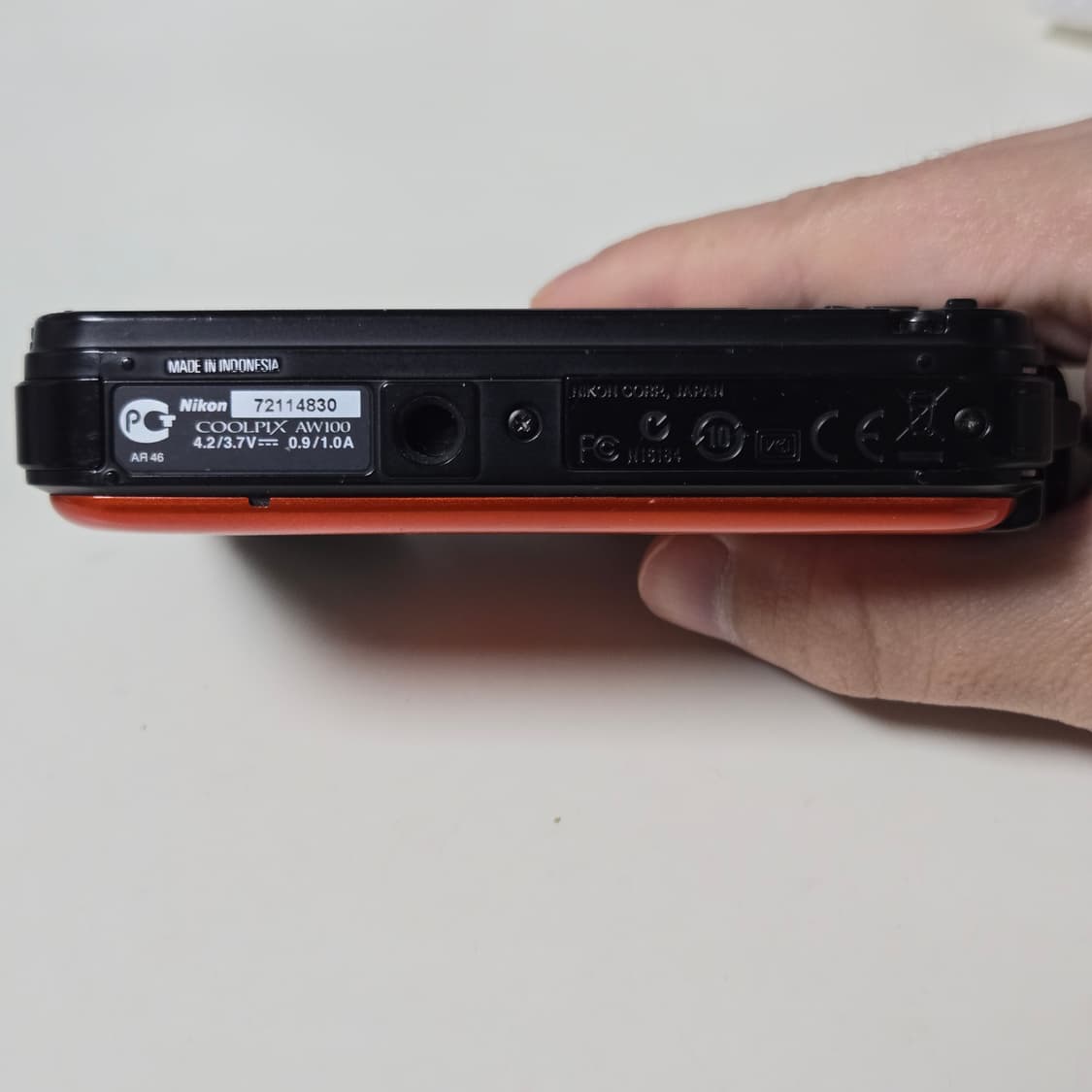 니콘 쿨픽스 AW100 오렌지 디지털 카메라 상품이미지7