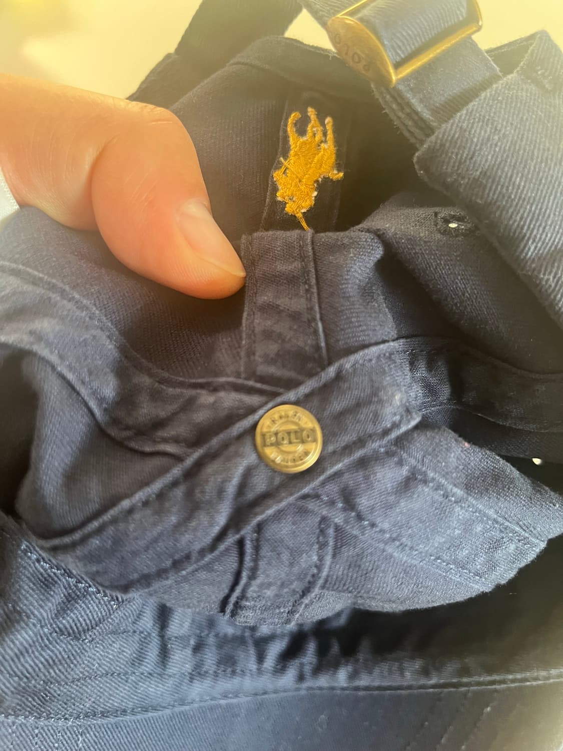 빔즈 x 폴로 콜라보 네이비 금장 볼캡 상품이미지4