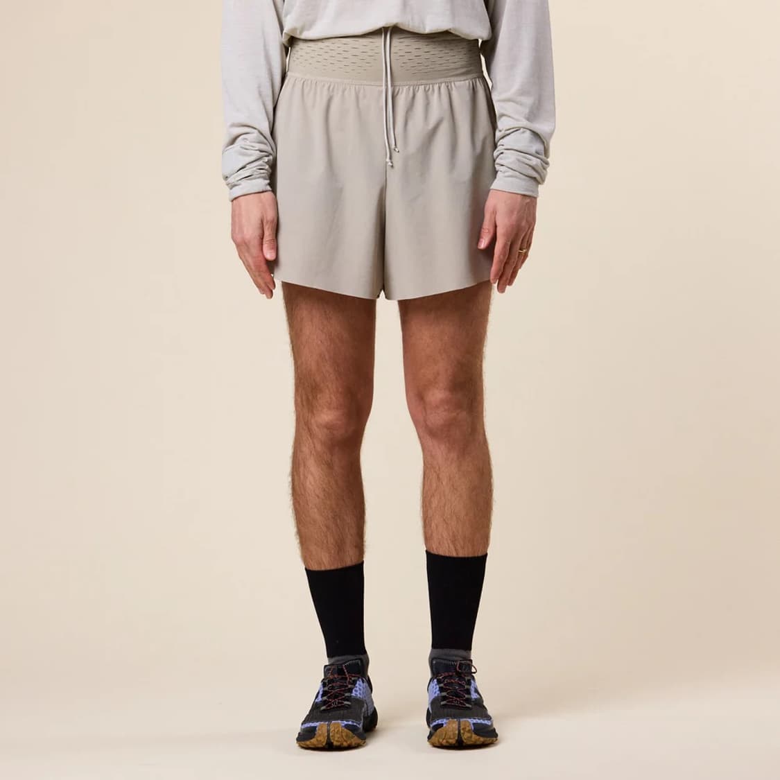 (3-4) 누어 랩 쇼츠 반바지 타우페 상품이미지2