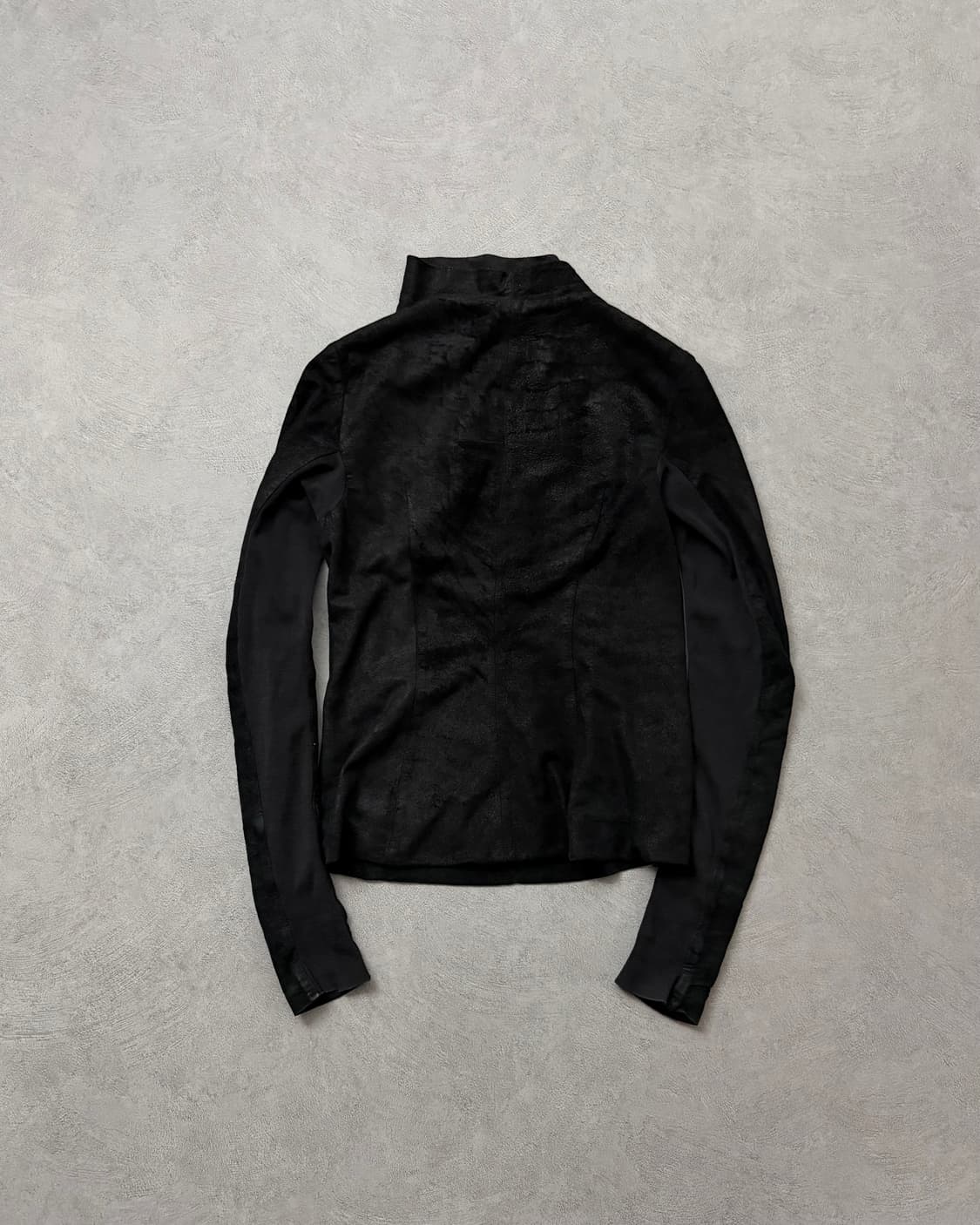 13FW 릭오웬스 하이넥 램스킨자켓 상품이미지2