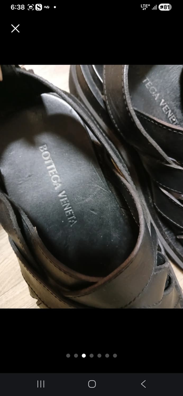 보테가베네타 러그 노치드 샌들 40 상품이미지5