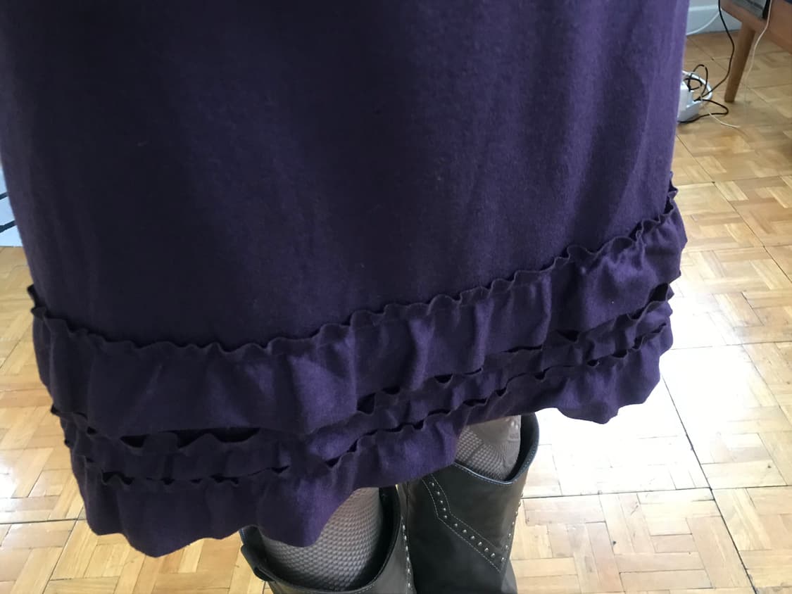 vintage purple frill one-piece 상품이미지4