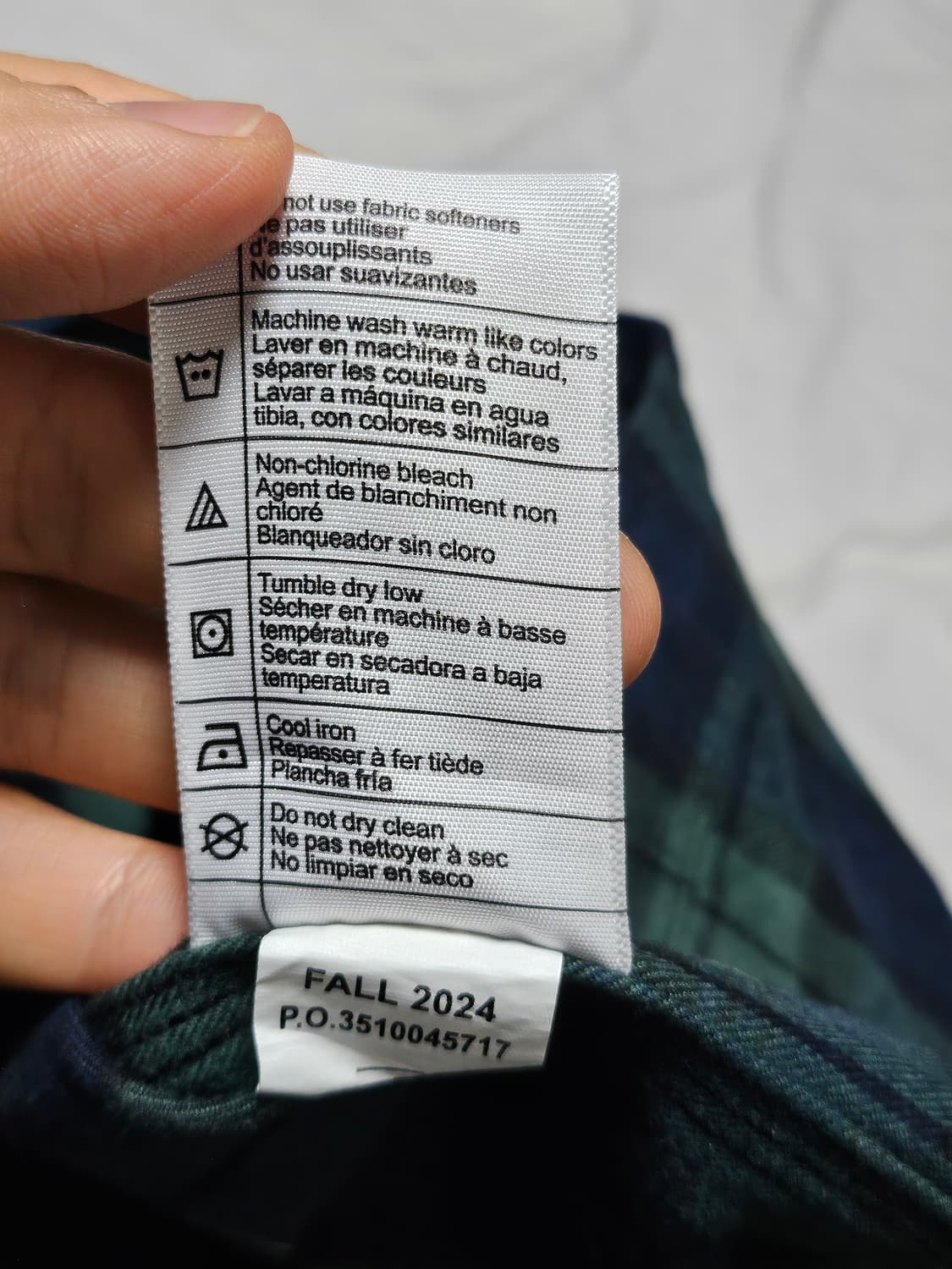 칼하트 플란넬 체크 루즈핏 셔츠 M 상품이미지5