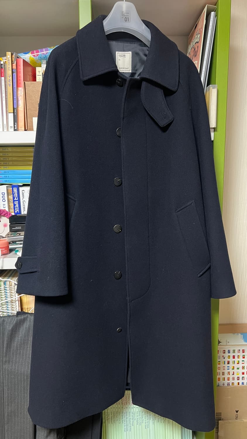 어나더오피스 레거시 발마칸 코트 다크 네이비 1사이즈 상품이미지3