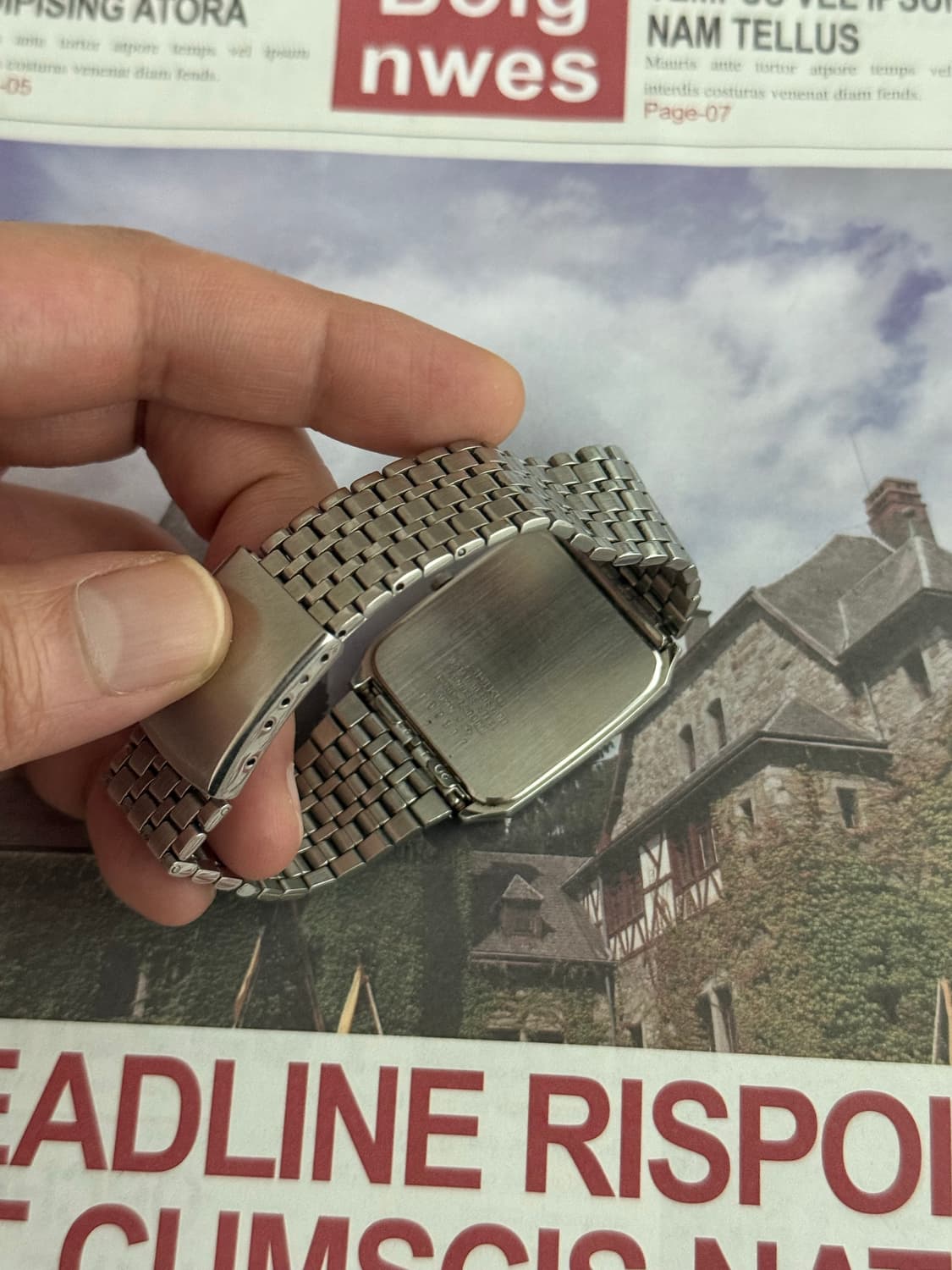 세이코 Seiko 쿼츠 스퀘어 상품이미지3