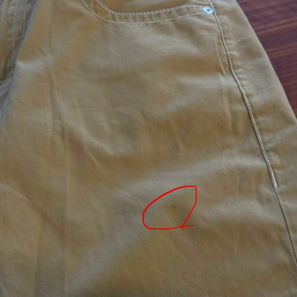 트루릴리전 베이지 코튼 스트레이트 팬츠 36 상품이미지8