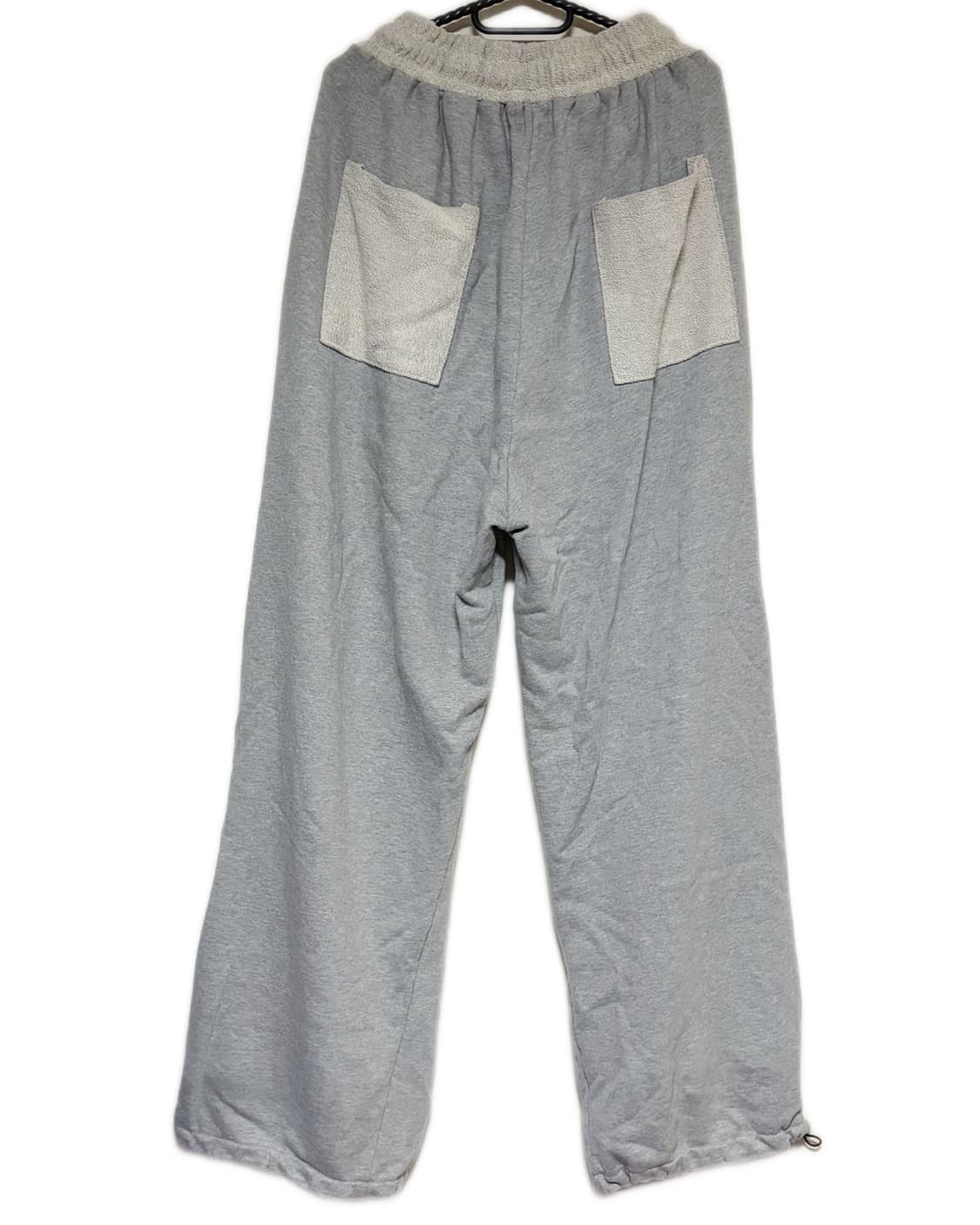 무배)남녀공용 ) 데미지 찟청 배색 트레이닝 팬츠 스트링조절가능 상품이미지8