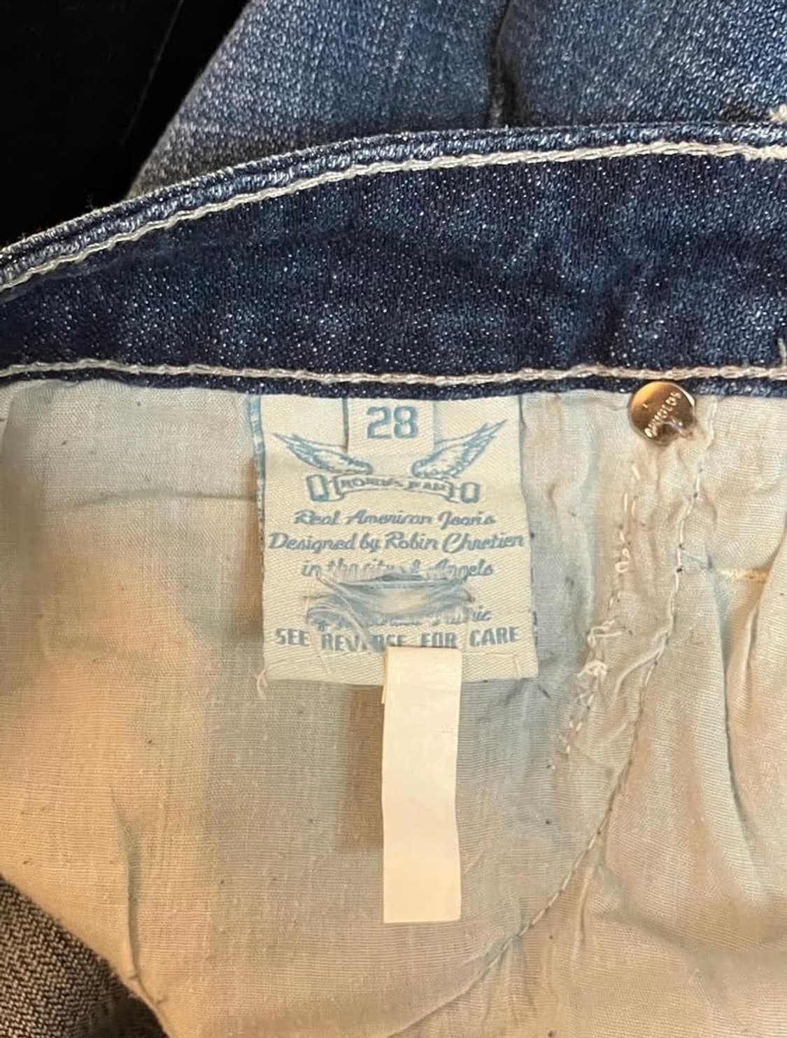 빈티지 Robin’s Jean 로우라이즈 스터드 데님 팬츠 상품이미지5