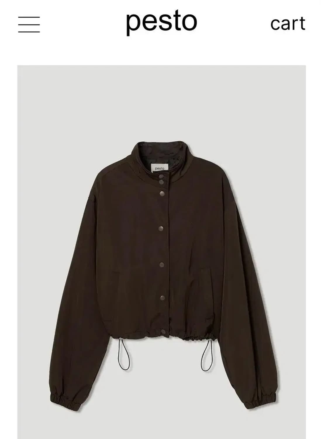 페스토 샤인자켓 pesto shine jacket dark soil 상품이미지1