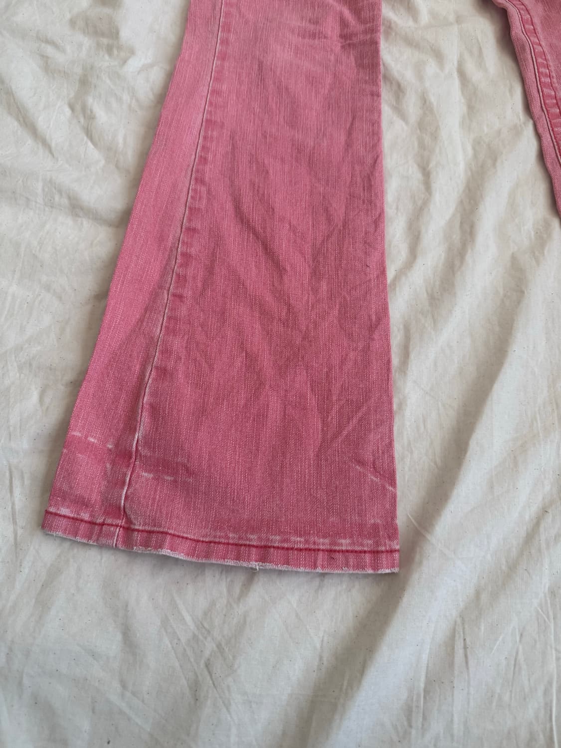 키치 갸루 하이틴 로우라이즈 부츠컷 팬츠 상품이미지2