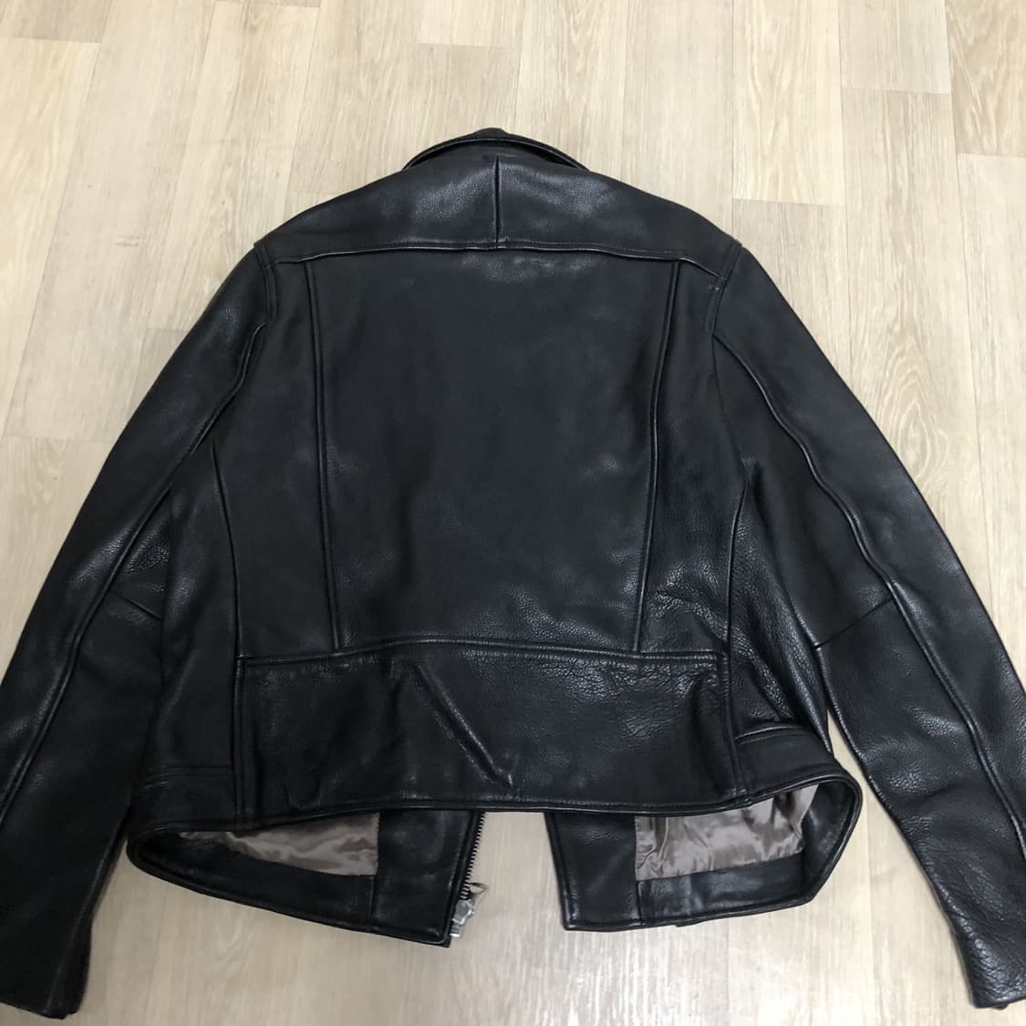 (105) H&M EDITION 소가죽 스웨이드 믹스 라이더 자켓 블랙 상품이미지10