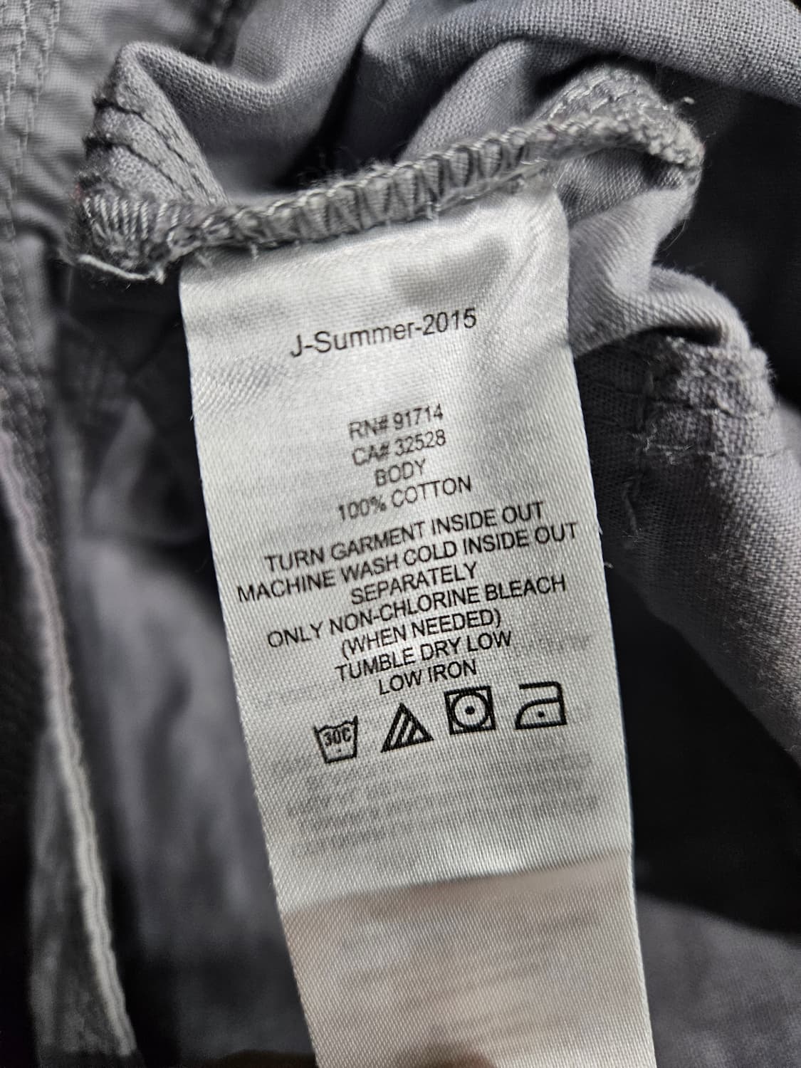 아르마니 익스체인지 라이트그레이 남성 허리 32 카고 반바지  상품이미지8