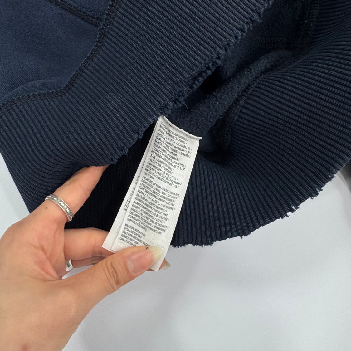 Abercrombie 아베크롬비 사이드로고 네이비 후드집업  상품이미지7