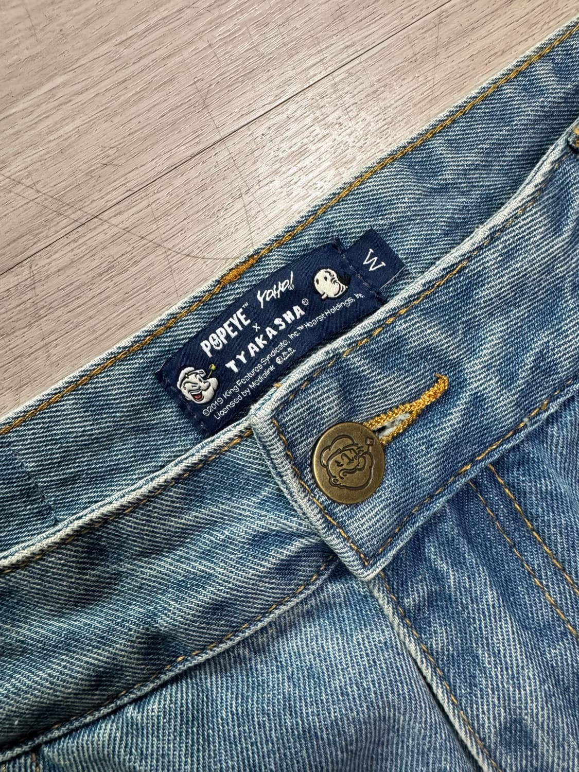 타카샤(tyakasha) 뽀빠이 연청 데님 32 상품이미지4