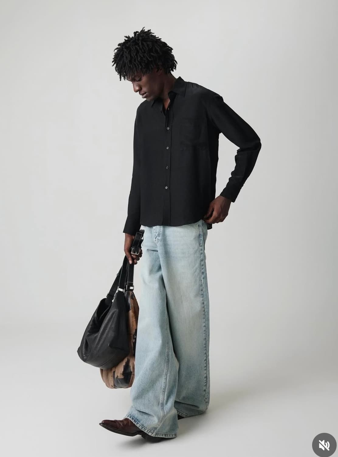 진짜 ㅈ되는 연청 와이드 레그 데님 상품이미지2