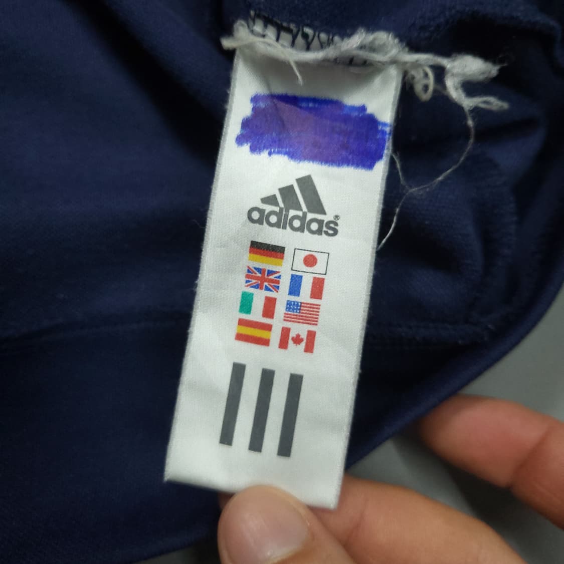 아디다스 삼선 져지 105 네이비 상품이미지7