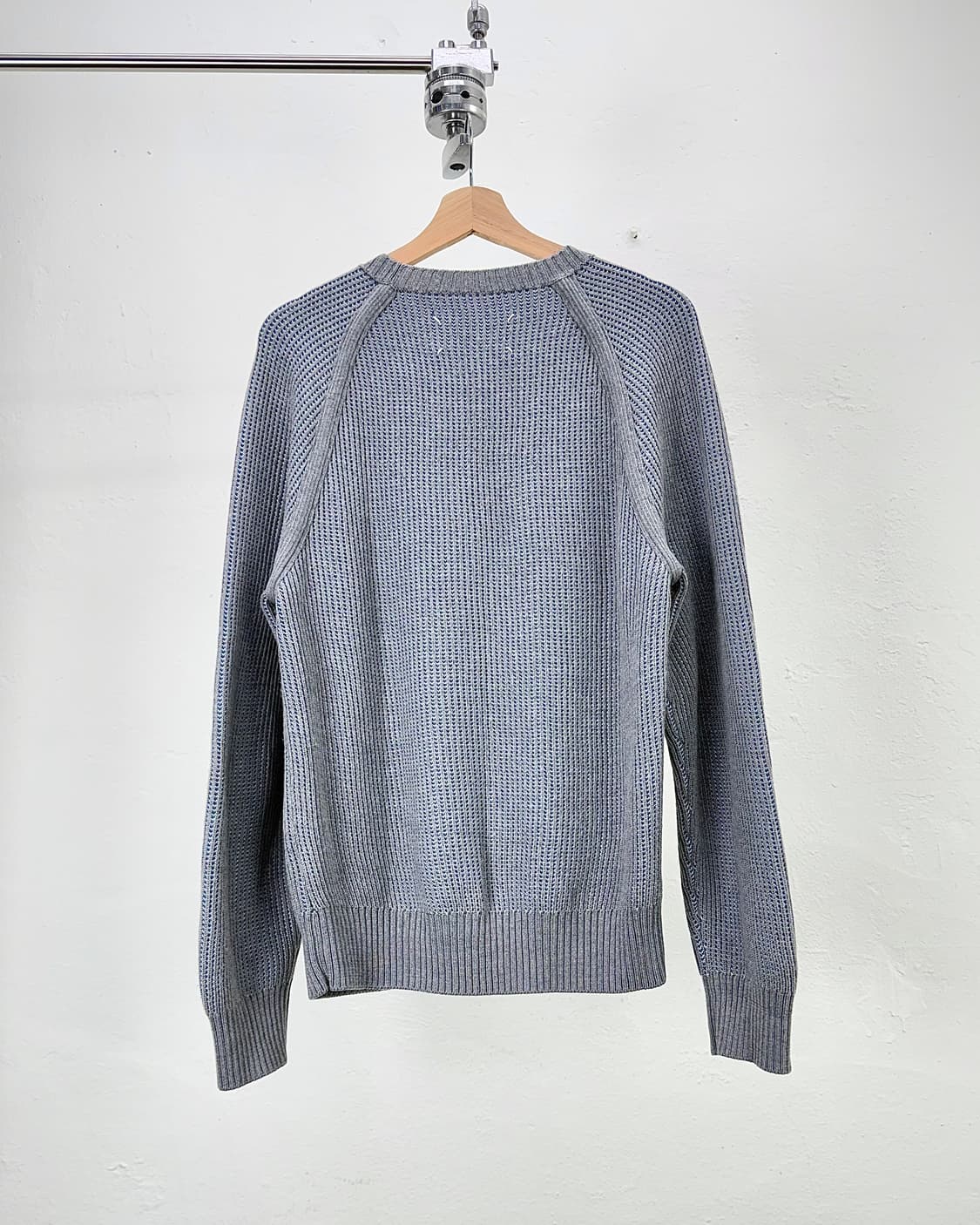 메종 마르지엘라 넘버 14 투톤 백 스티치 크루넥 니트 스웨터 상품이미지6