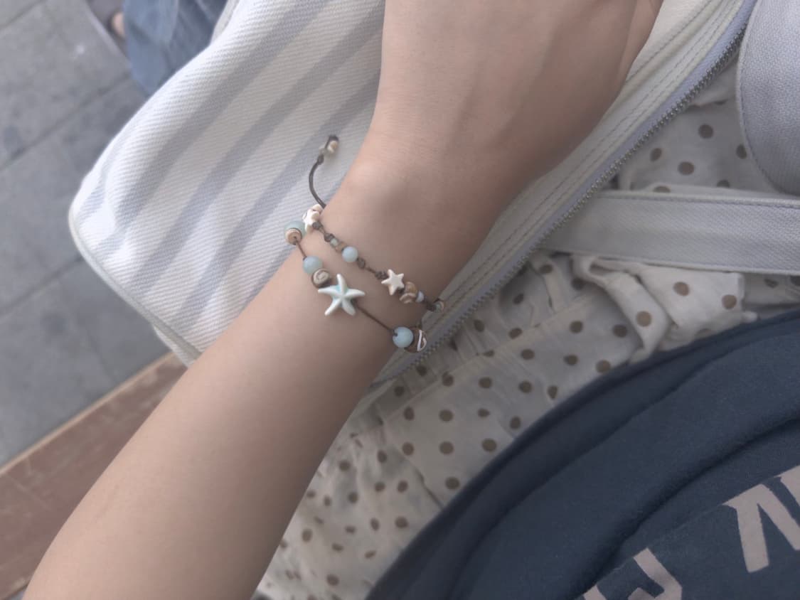 short wood star bracelet 쇼트 우드 스타 팔찌 상품이미지6