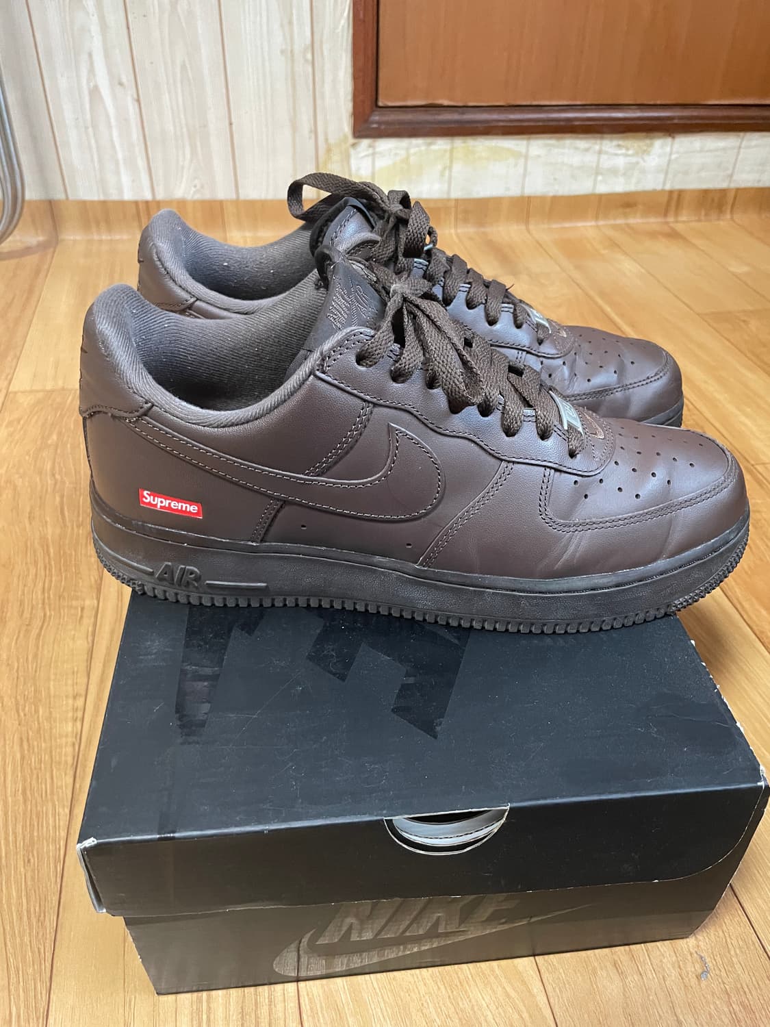 나이키 슈프림 에어포스 바로크 브라운 270 사이즈 상품이미지1