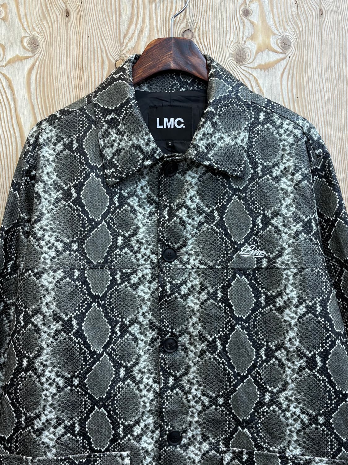 LMC 파이톤 가죽 카 코트 상품이미지2