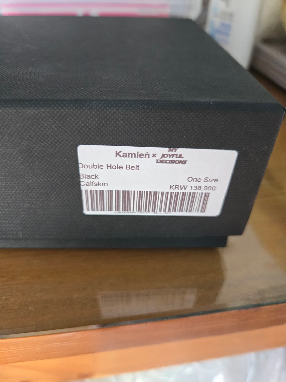 [OS] 카미엔 mjd 더블홀 벨트 블랙 새상품 상품이미지4