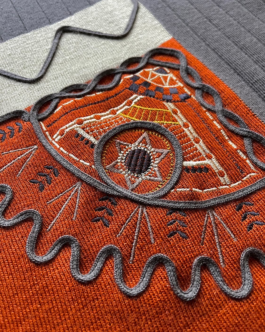 JPN Vintage 3D Embroidery Wool Knit 상품이미지7