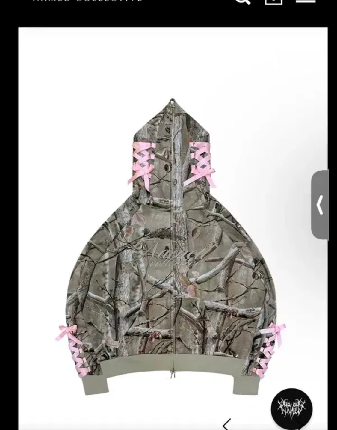 Named Collective 카모 후드 + 핑크 리본  상품이미지2