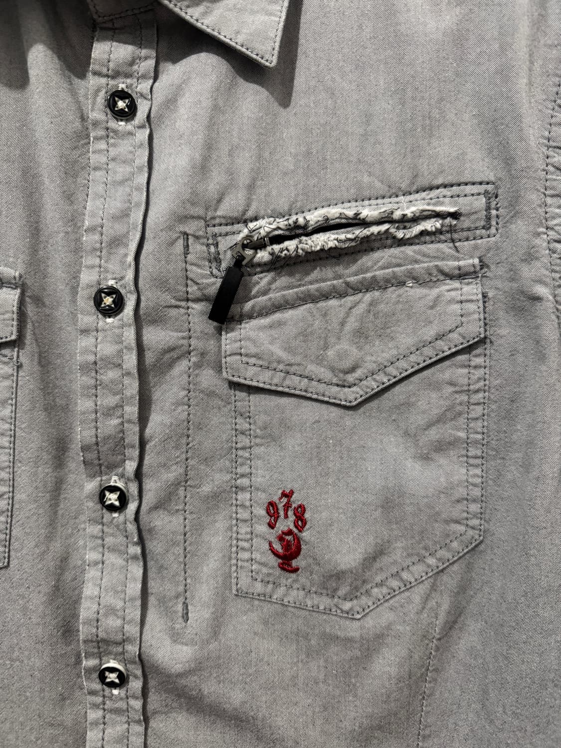 디젤 978 자수 셔츠 상품이미지3