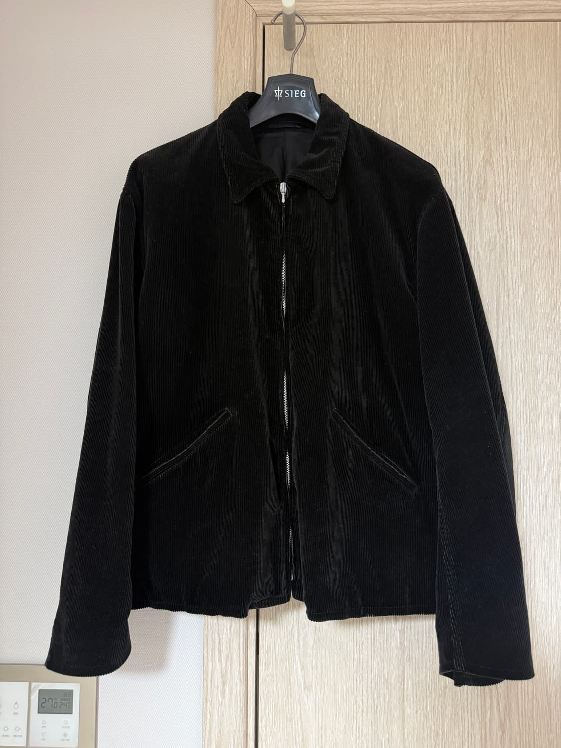 [2] 아프레쎄 코듀로이 스포츠 자켓 블랙 상품이미지1