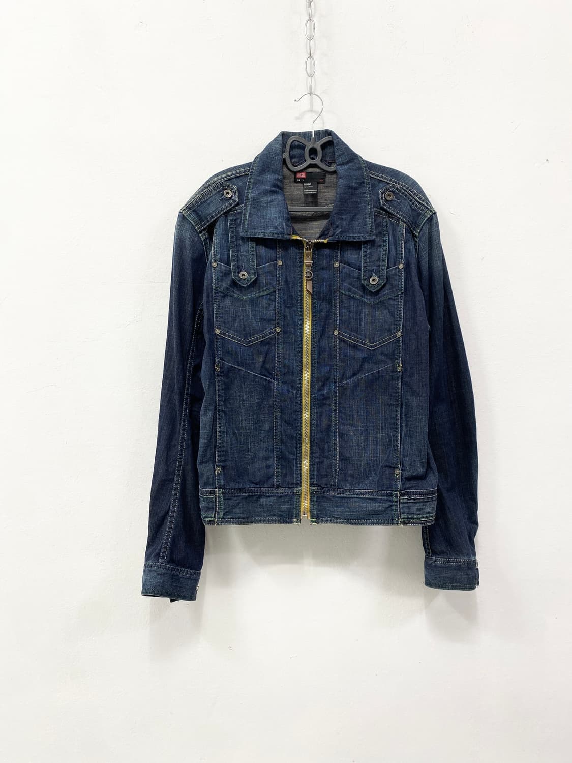 [DIESEL] 디젤 y2k 레터링 데님자켓 상품이미지5