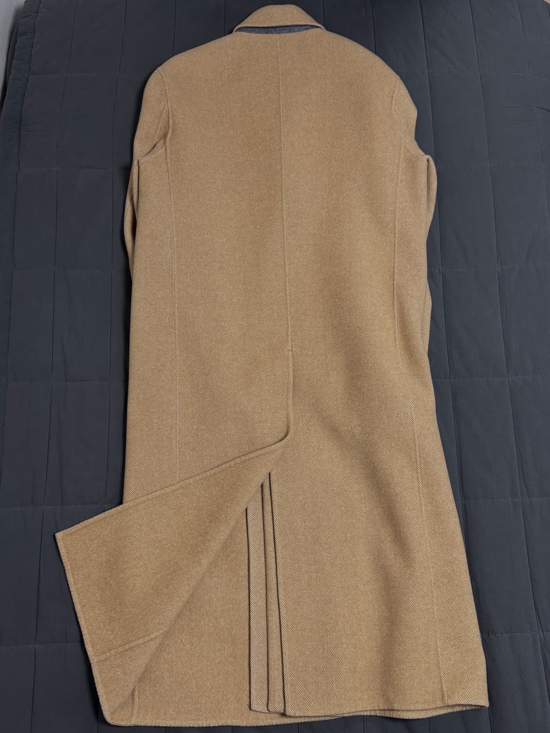 타임 옴므 울 캐시미어 싱글 코트 95 사이즈 카멜 상품이미지2