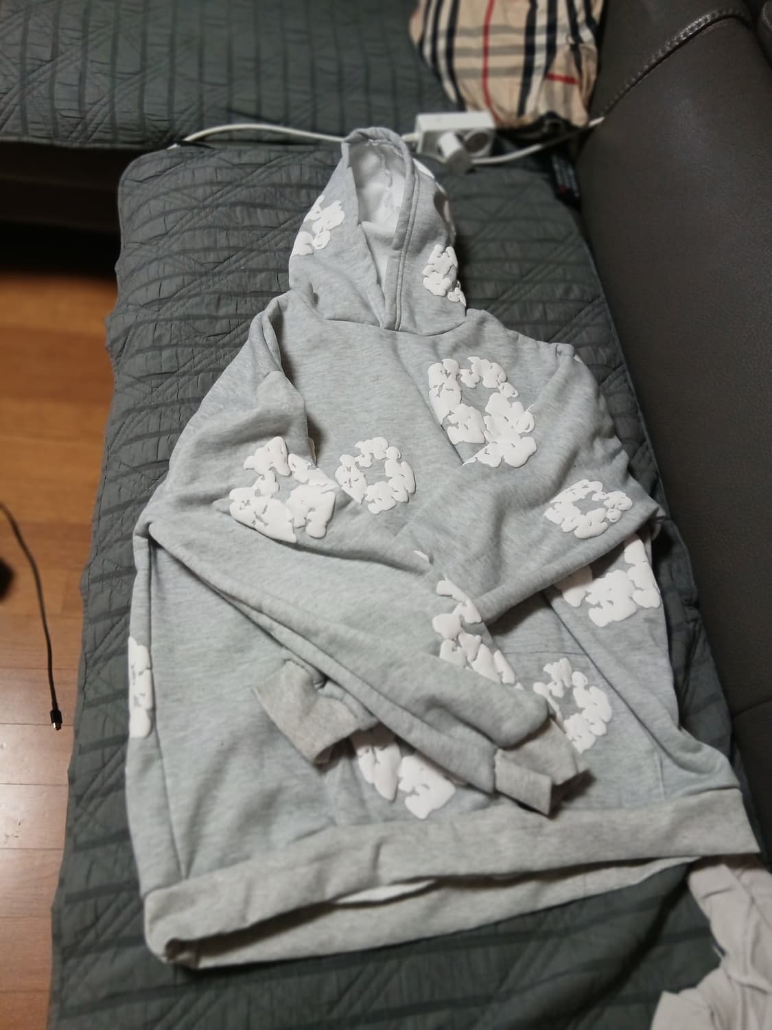 데님 티어스 후드티 상품이미지2