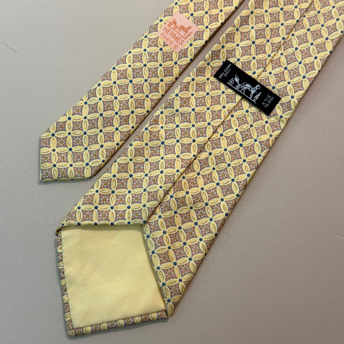 에르메스 Hermes 빈티지 레트로 실크 넥타이 상품이미지3