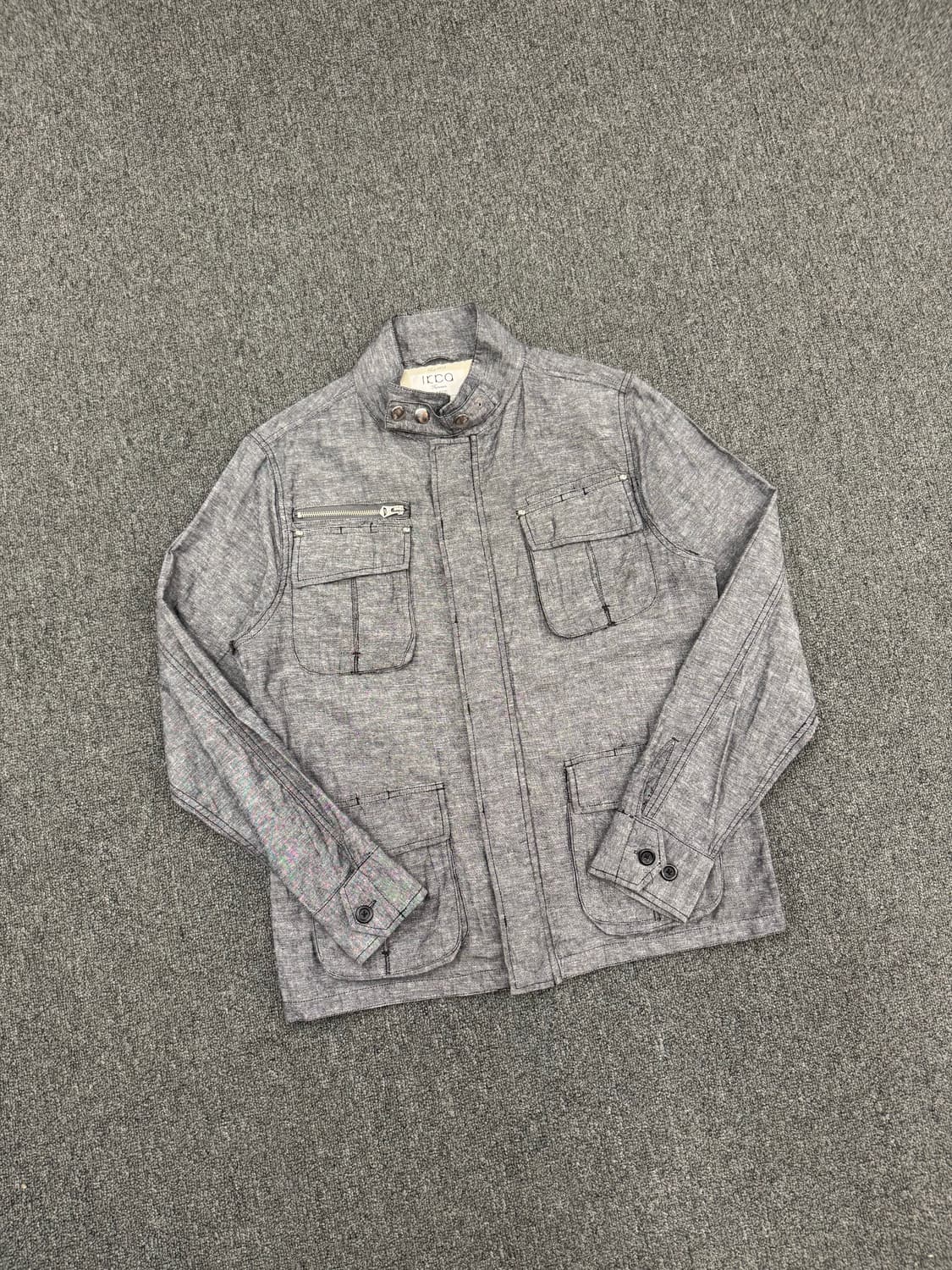L)IKKA 빈티지 그레이 린넨 필드 자켓 상품이미지1