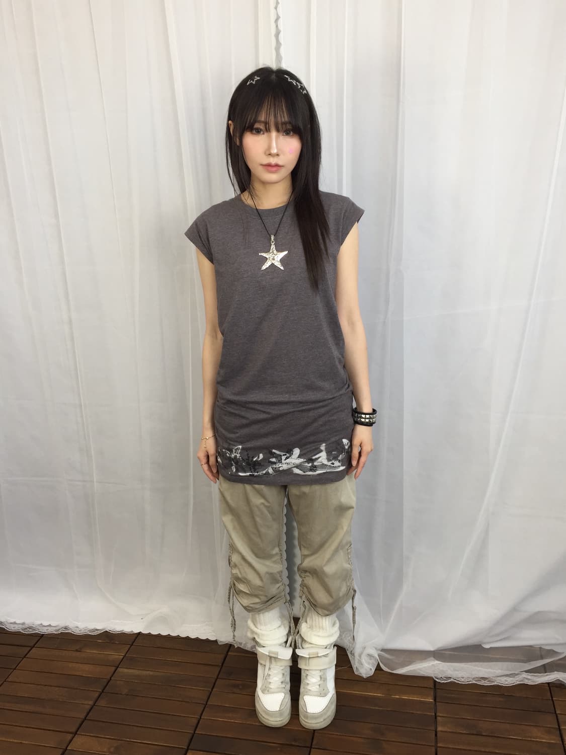 'Diesel' Gray Sleeveless Mini Dress 상품이미지1