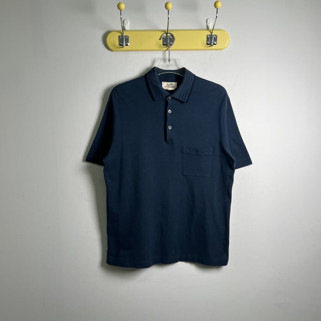 Hermes 에르메스 네이비 반팔 폴로 셔츠 M 상품이미지1