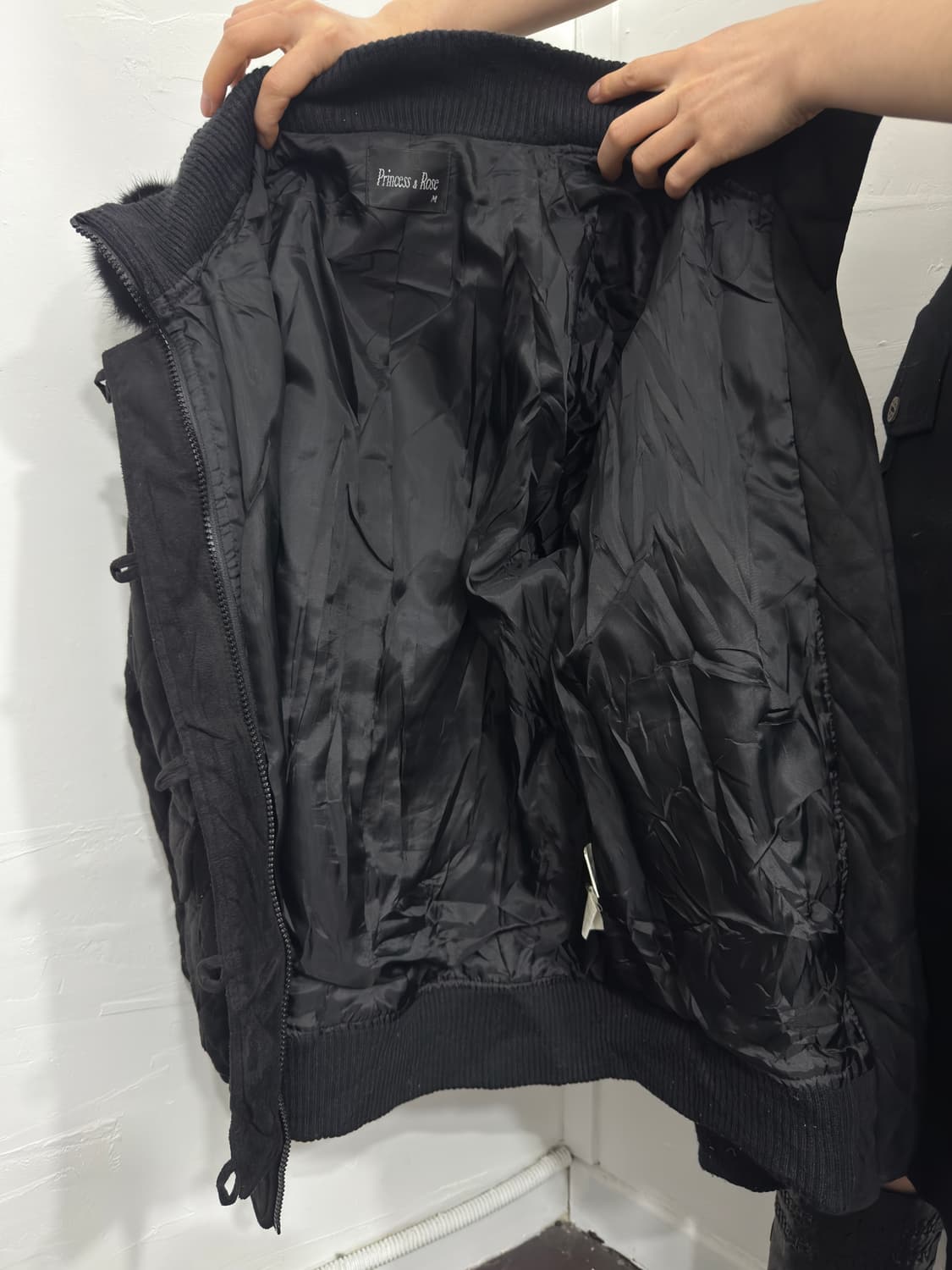 fur hood button jacket 상품이미지6