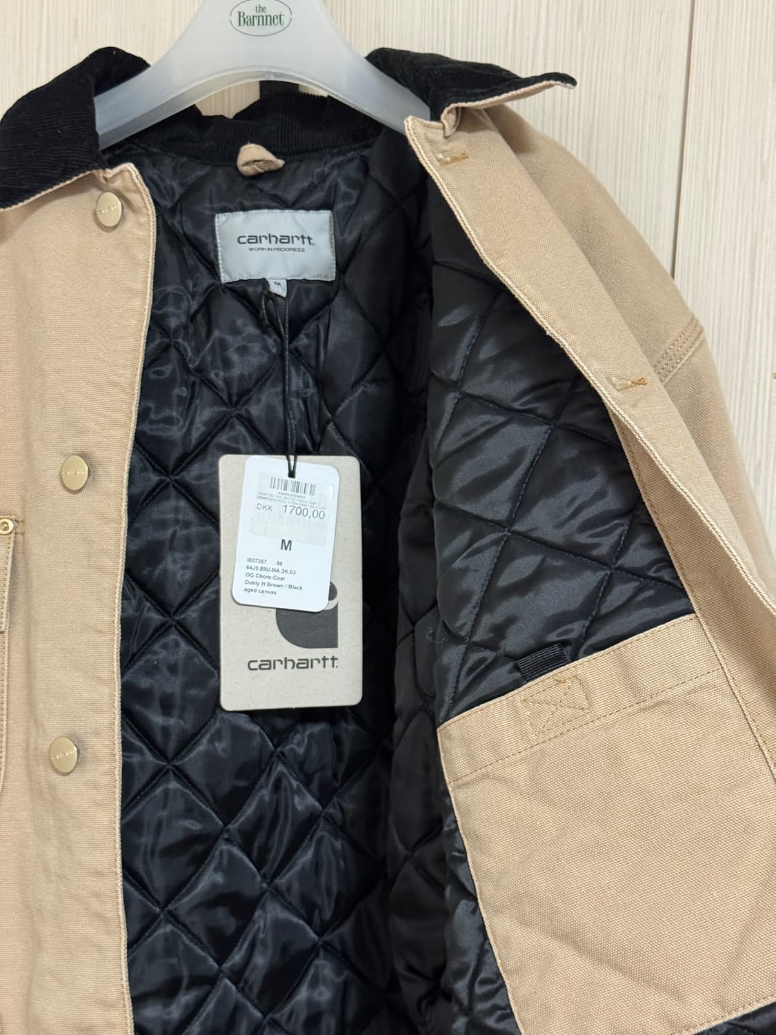 칼하트 WIP 초어 코트 더스티 해밀턴 브라운 M사이즈 새상품 상품이미지5