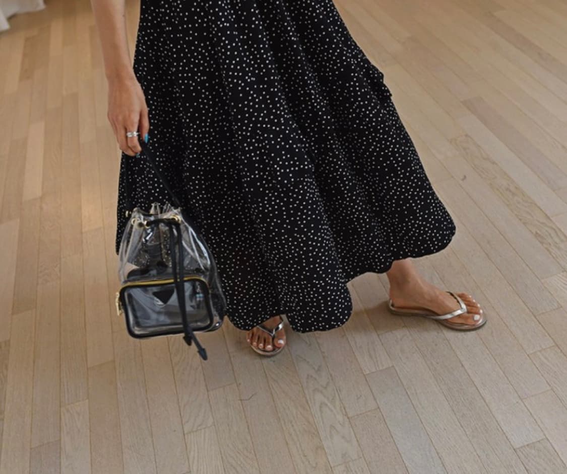 스모크 밴딩 원피스 상품이미지6