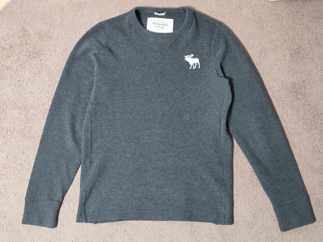 아베크롬비  차콜 머슬핏 니트스웨터 L 상품이미지1