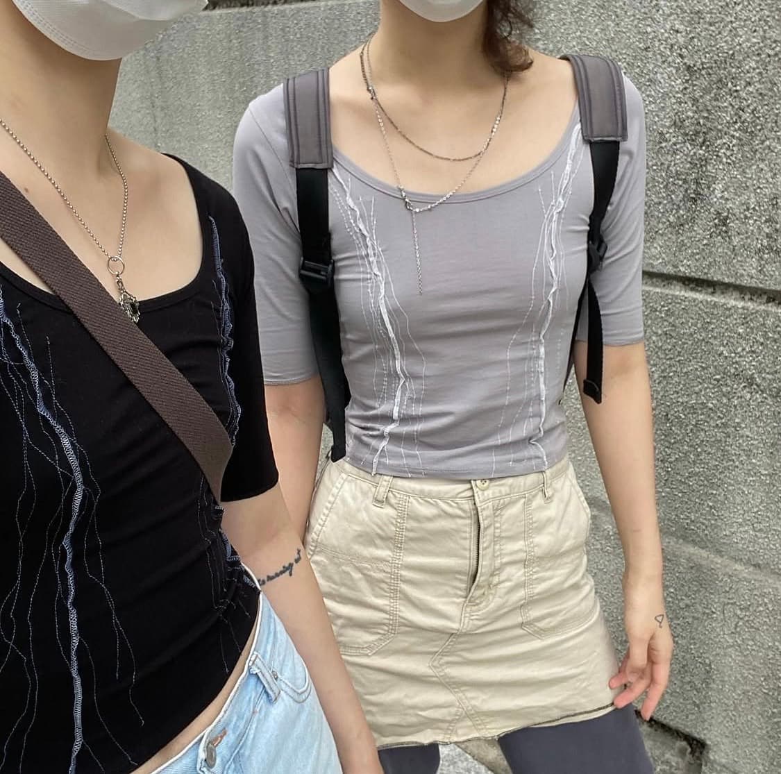 탠스댄스 (현 파히섬) 스티치 티셔츠 상품이미지1