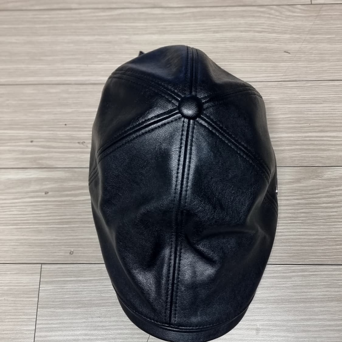 80~90s 피에르가르뎅 기술제휴 국내생산 가죽 헌팅캡 상품이미지2