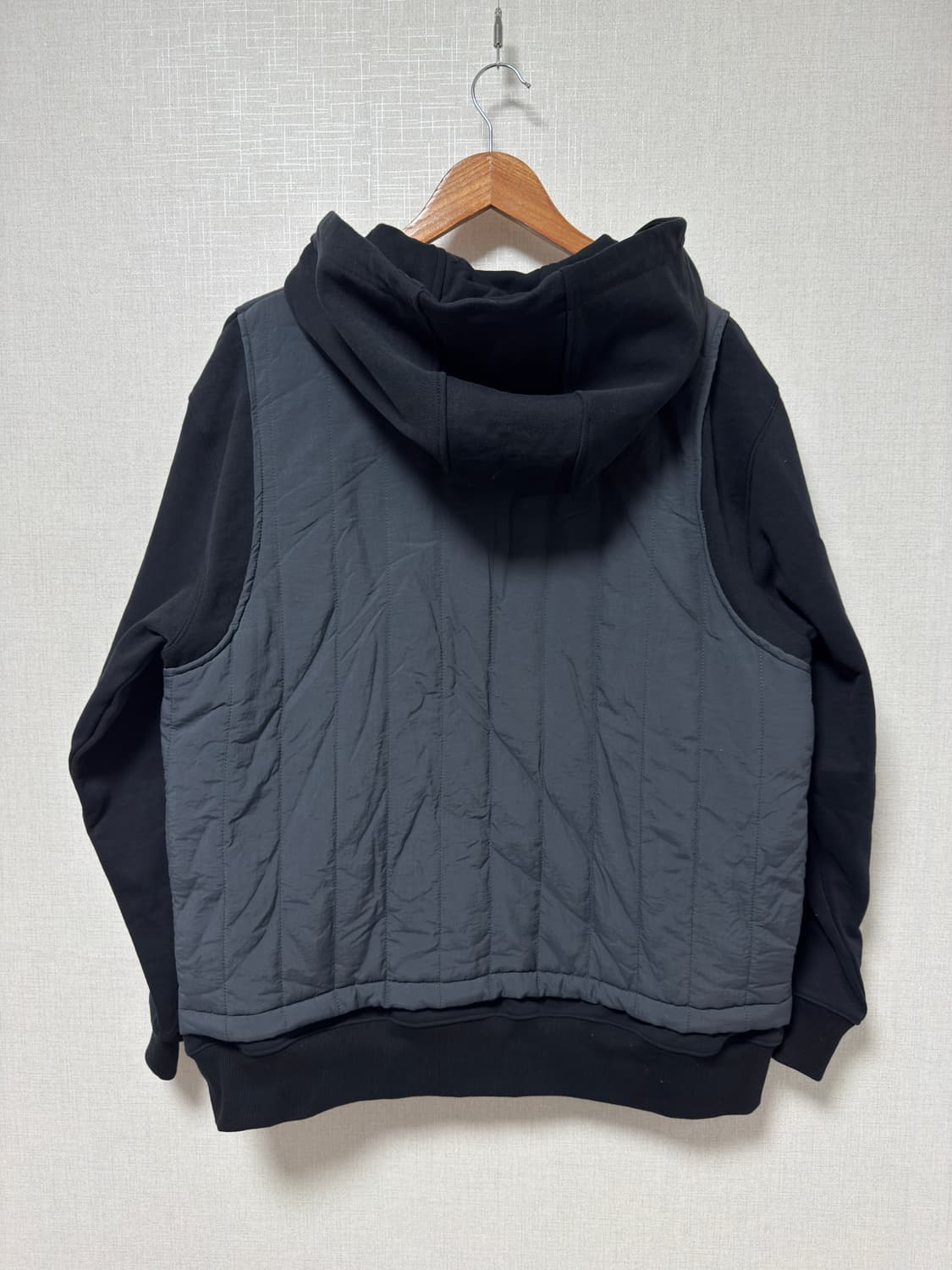 [새상품]캐논 워크웨어 블랙 패딩 조끼 후드 집업 상품이미지2