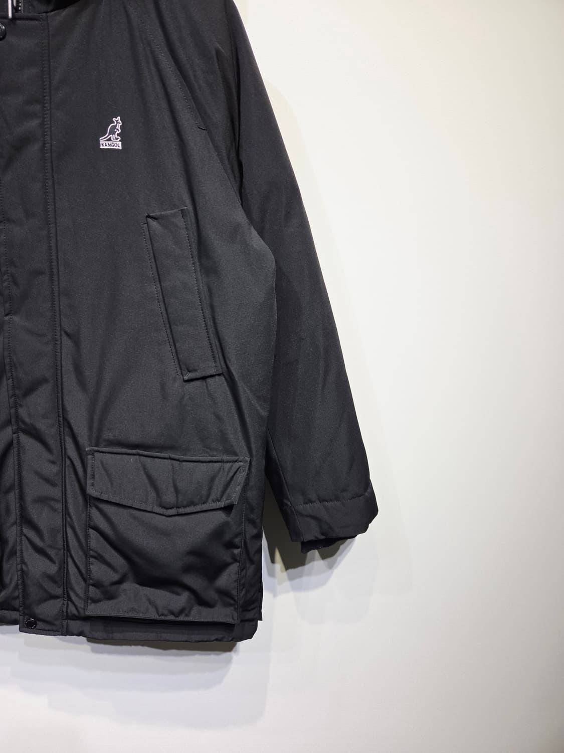 캉골 덕다운 블랙 야상 패딩 상품이미지5