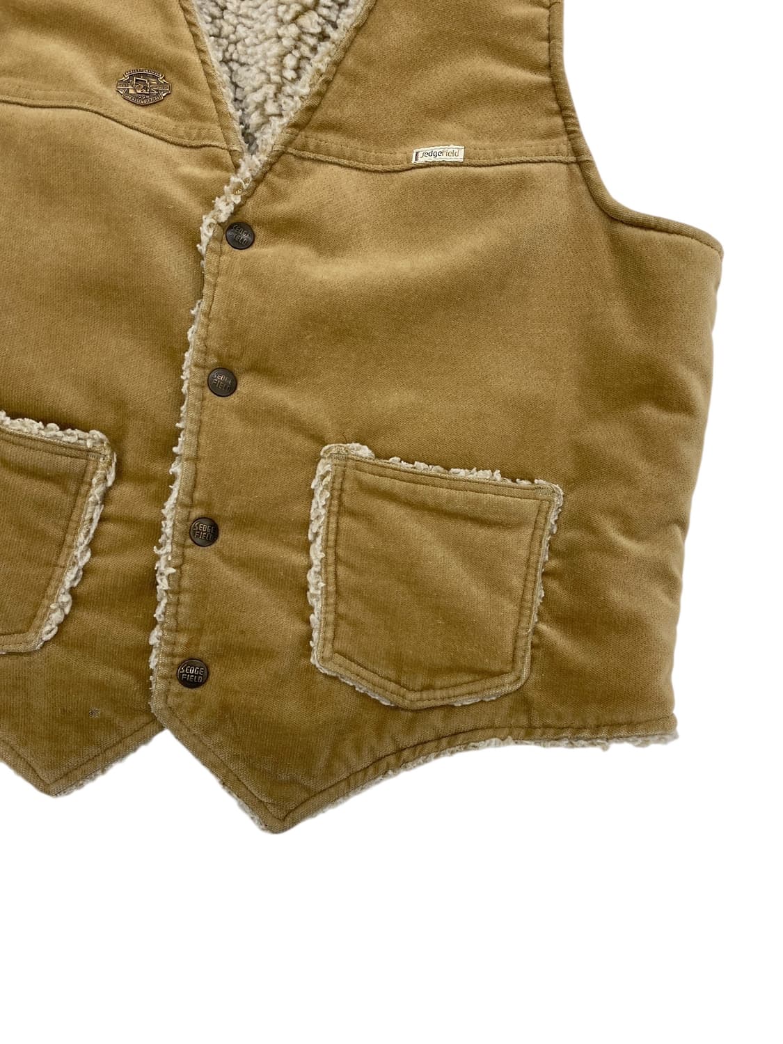 8-90's Sedgefield 코튼 쉐르파 베스트  상품이미지5