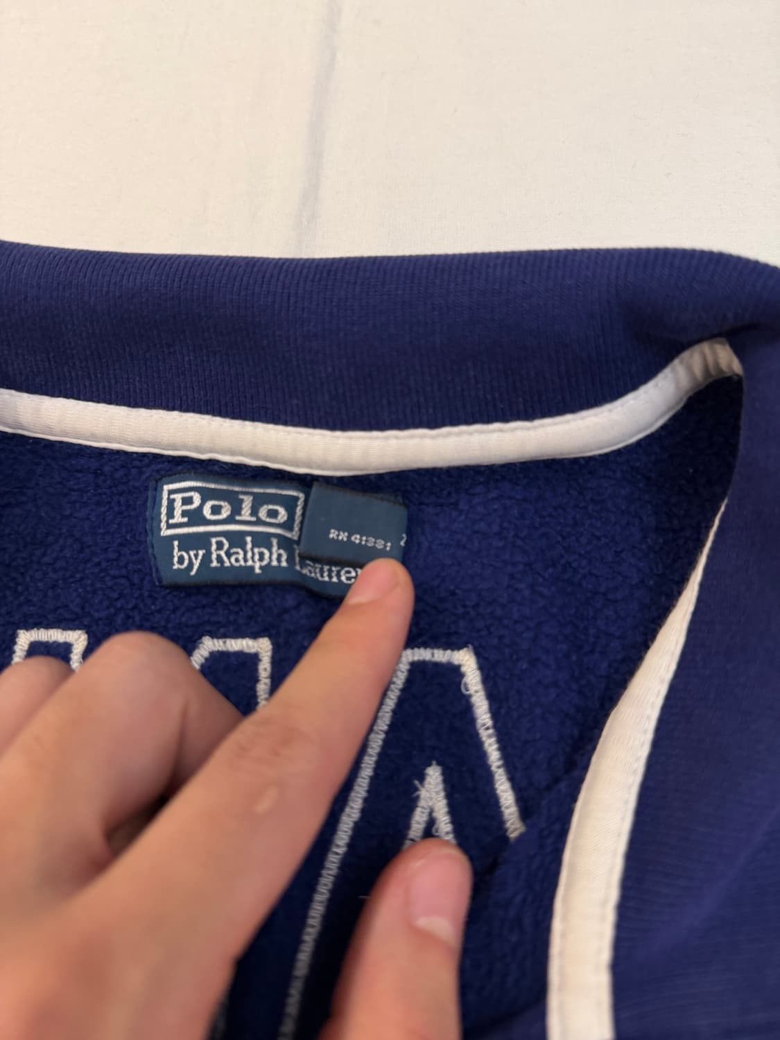 폴로 랄프로렌 빅포니 치프키프 프랑스 집업 져지 블루 상품이미지6