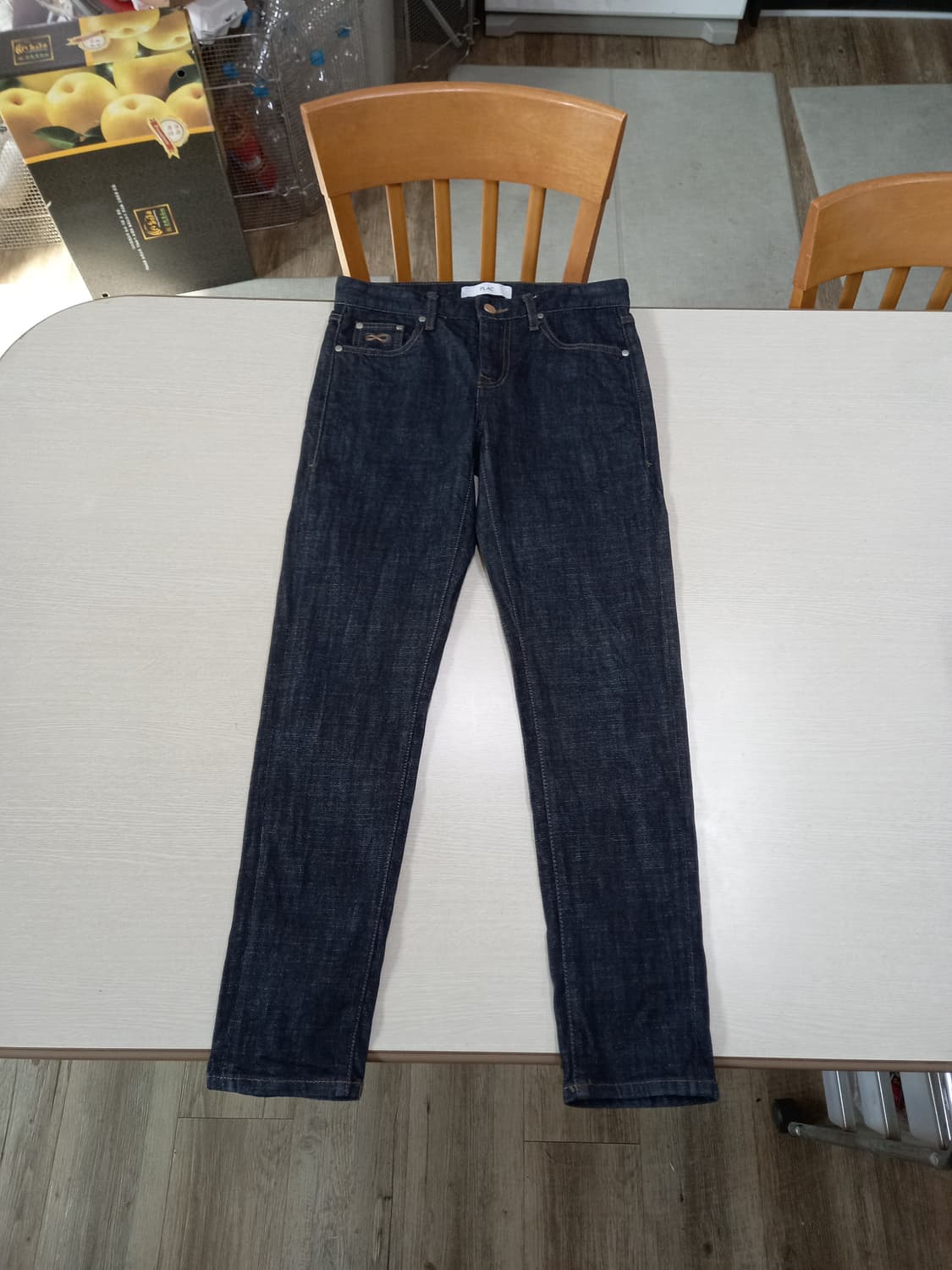 28 PLAC Kurz 스판 슬림일자 생지 흑청 28-921 상품이미지1