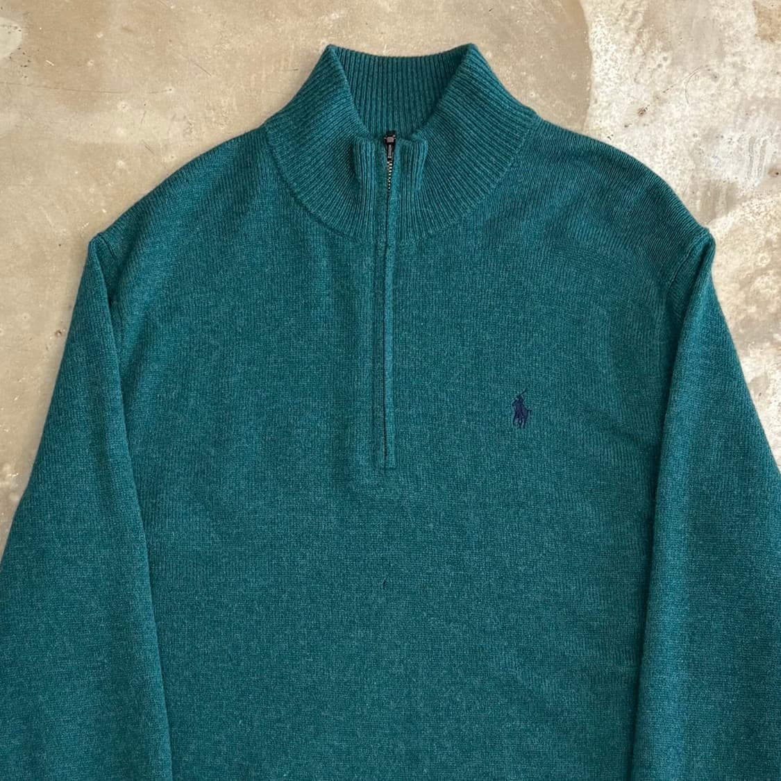 L 폴로랄프로렌 그린 울 반집업 니트 상품이미지1