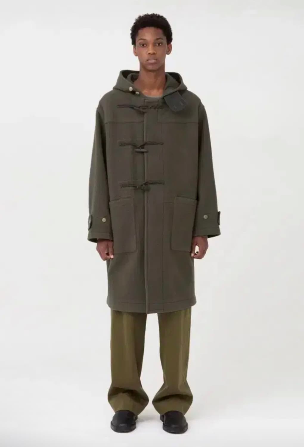 24fw 브라운야드 더플코트 올리브그레이 5사이즈 상품이미지1